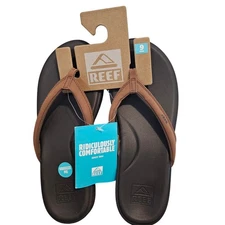 Reef Cushion Cloud Sandals Women Size 9 Expresso Brown Comfort Flip Flops Beach