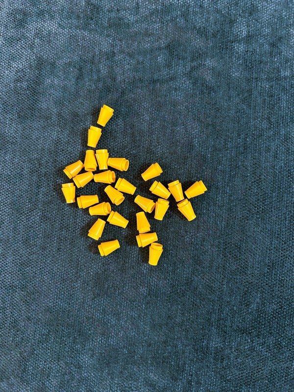 LEGO CONES YELLOW LOT OF 22