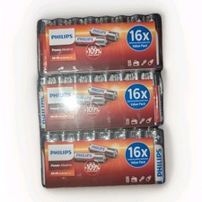 48 x Philips AA Power Alkaline Batteries LR6 1.5V BB 12/2031  0.36 per battery