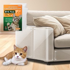 12-Pack Anti Cat Scratch Furniture Protectors,Clear Couch Protector for Cats,...