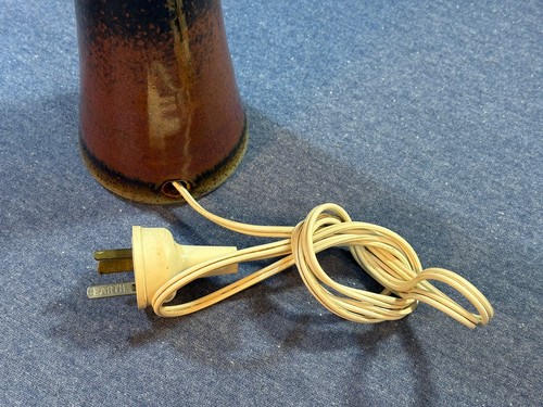 Vintage 1970s Purbeck Pottery Vitreous Stoneware Lamp Bournemouth Poole England - Bild 8 von 8