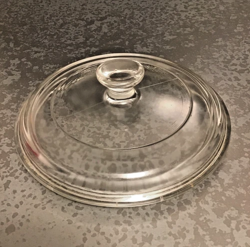 Pyrex Lid P81C 6" Round Clear Glass Cover For Bowl Dish Pot Kettle Pan VTG  #34