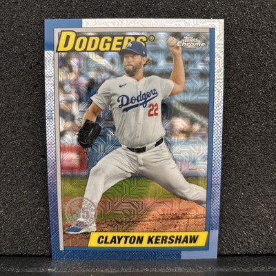 2025 Topps Series 1 Clayton Kershaw #T90C-13 1990 Chrome MoJo