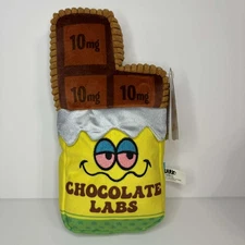 Bark Box DANK CHOCOLATE LABS Squeaky Dog Toy MEDIUM LARGE M-L 20+ LBS New