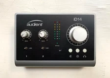  Audient ID14 USB Audio Interface for musicians/podcasting  w/2 Mic Preamp & XLR
