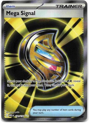 Mega Signal Ultra Rare ME01: Mega Evolution MEG Trainer - Item Holofoil ...