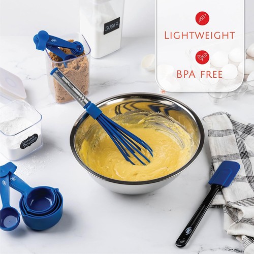 Kitchen Utensils Set, Cooking Utensil Set Gadgets, Pots and Pans Blue - Picture 6 of 7