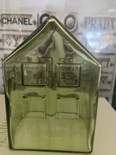 Green Glass Christmas House