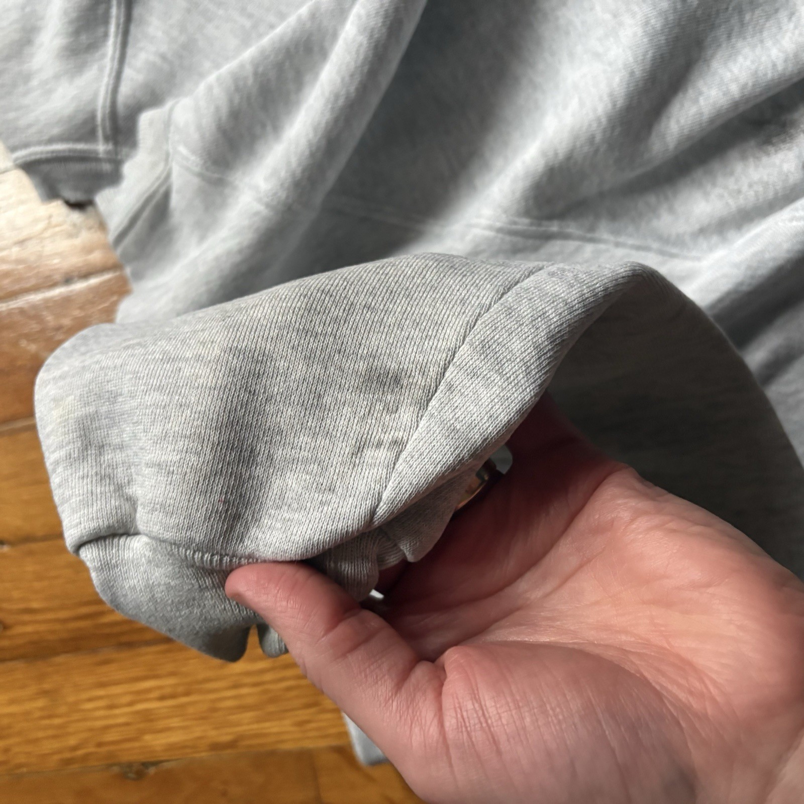 Vintage 1990’s Jerzees Blank Gray Basic Crewneck … - image 6