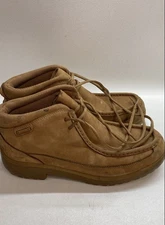 Lugz Nassau Tan Wheat Leather Moc Toe Chukka Boots Men's Size 10