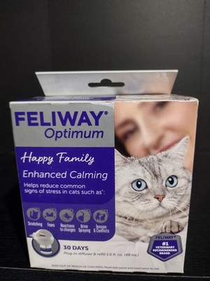 Feliway Optimum Cat Calming Pheromone Diffuser 30 Day Kit