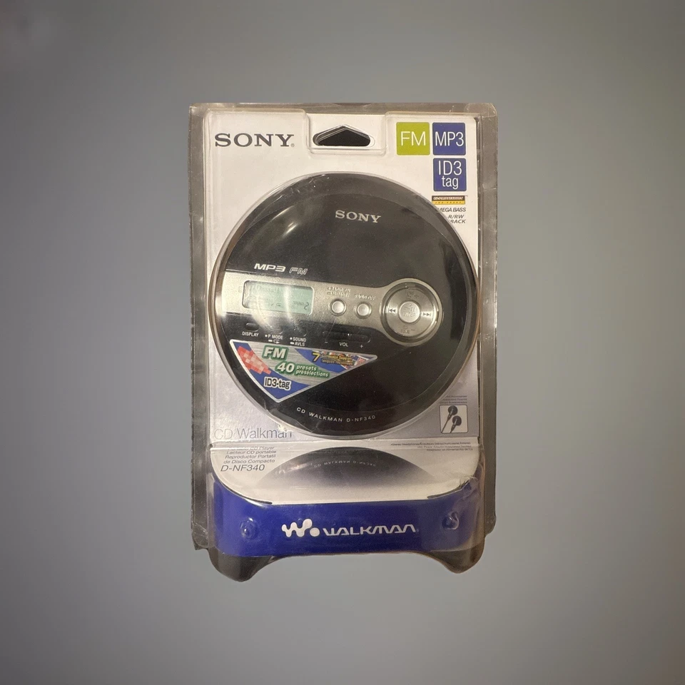 🎵 Sony CD Walkman D-NF340 | CD-MP3-Player | Neu & OVP | Rarität | Sammler