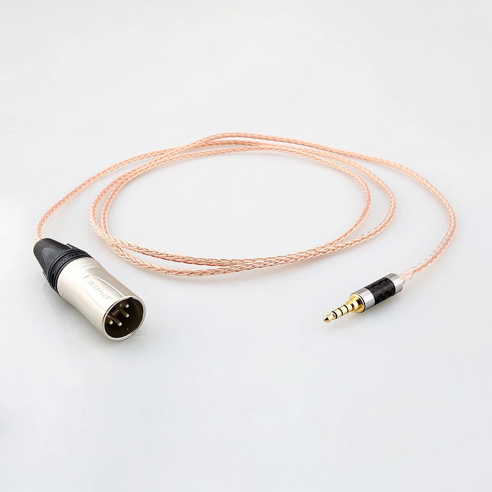 HiFi 3.5mm TRRS to 4 Pin XLR Balanced Female Male Plug Headphone Cable Adapter - Image 3 of 4