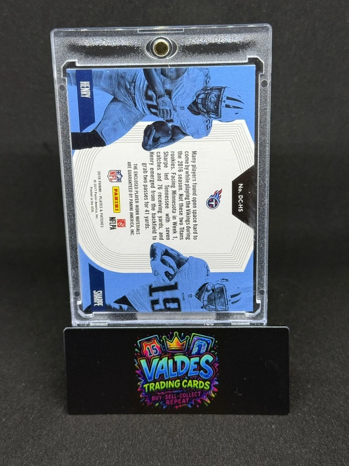 Derrick Henry / Tajae Sharpe 2016 Plates & Patches Double Coverage Patch 03/25 - Image 2 of 2