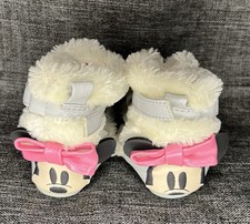 Disney Baby Minnie Mouse Boots With Fur 0-6 Months NWOT