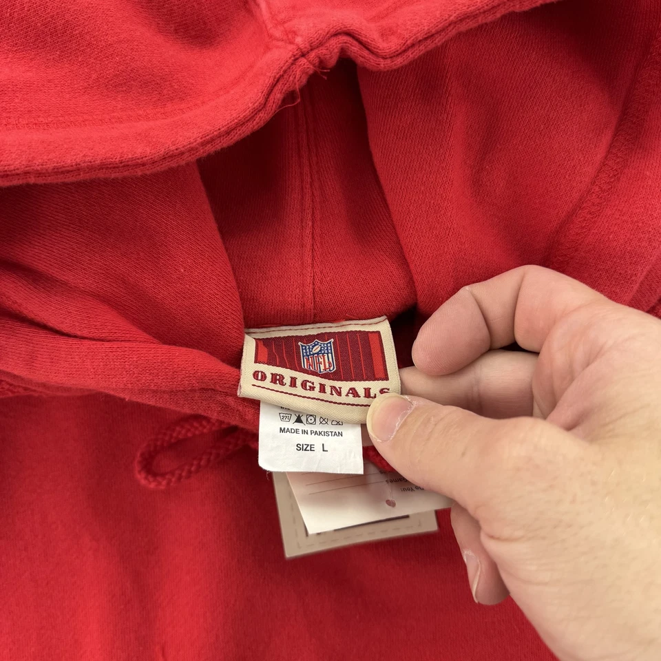 Houston Texans Sudadera con Capucha Para Hombres Grande Roja NFL Fútbol Pullover Sudadera Originales Foto 4 de 4