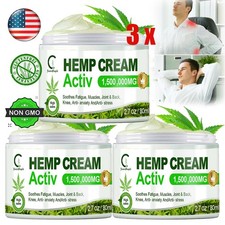 3  Hemp Pain Relief Cream  Fast Natural Pain Relief for Joint Muscle Nerve Pain