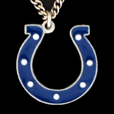 Officially Licensed NFL Team Chain Logo Necklace Indianapolis Colts