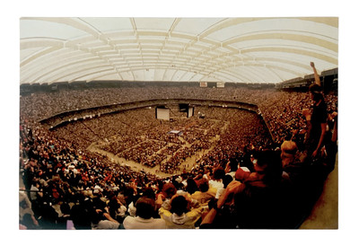 WWE WRESTLEMANIA III ATTENDANCE WRESTLEMANIA LIVE 4X6 WRESTLING PHOTOCARD  #53