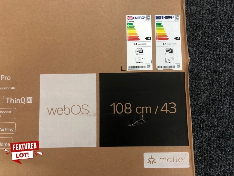 LG 43UT91006LA 43″ 4K UHD AI Smart TV 2024 – Game Mode, Magic Remote RRP £329 - Image 3 of 3