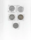 MORGAN  silver dollars. 5 LOT (1879, 1882-S, 1885, 1889, 1888-O).