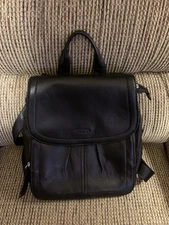 American Leather Co Marino Leather Backpack Black