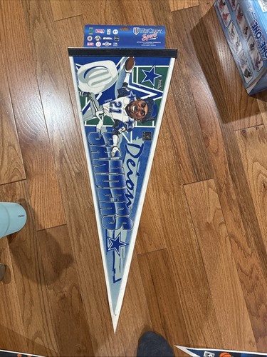 Vintage Deion Sanders Cowboys Soft Felt Player Pennant WINCRAFT #346 Team NFL