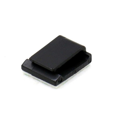 100 Pieces Fixed Seat Cable Buckle Adhesive Cord Clips Management Zip Ties - Afbeelding 2 van 5