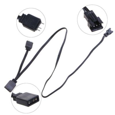 ARGB Splitter Extension Cable for 3-pin ARGB Synchronization on The Chassis Fan