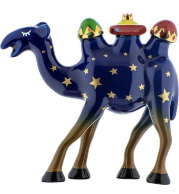 Designer Alessi Trino Kamel Krippe Weihnachtsschmuck Porzellan 3 Könige Luxus