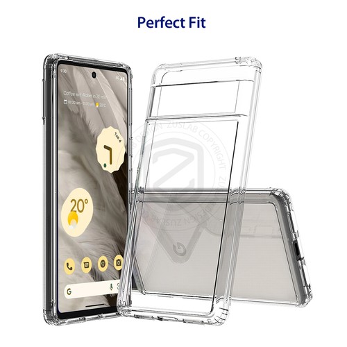 For Google Pixel 7 Pro 7 5G Case ZUSLAB Clear Heavy Duty Shockproof Slim Cover - Picture 4 of 12