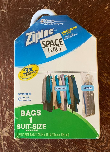 ziploc vacuum seal hanging space bag