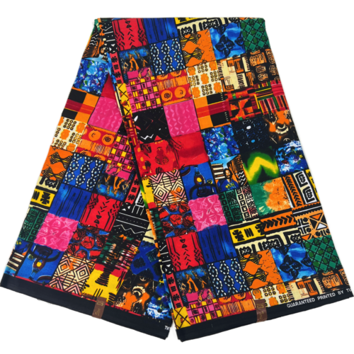 Tela africana estampado étnico mujeres Ankara yardas 100 % algodón material de costura - Imagen 9 de 73