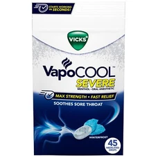 	VapoCool Medicated Sore Throat Drops Winterfrost Flavor 45ct	