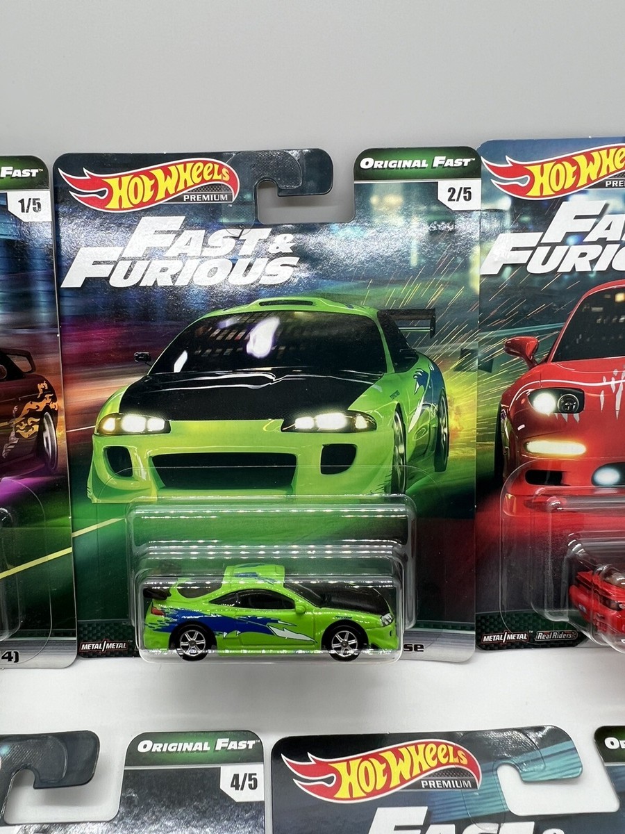 Hot Wheels Premium Fast And Furious Original Fast Complete Set Of