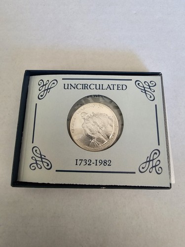 1982 D George Washington Commemorative Half Dollar Uncirculated 90% Silver OGP - Picture 2 of 3