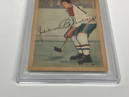 1953 Parkhurst JEAN BELIVEAU card #27 PSA 2.5 GOOD+ - Picture 2 of 4