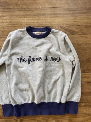 Cat and Jack ''the future is now'' Crewneck Sweater, Size M (8/10)