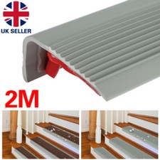 Stair Nosing Rubber 200cm Non-Slip 50x25mm Step Edge Trim Bullnose Strip UK