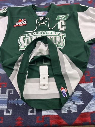 2006 EVERETT SILVERTIPS Zack Dailey WHL CHL Hockey Game Jersey Sz 48 Fight Strap - Picture 6 of 13