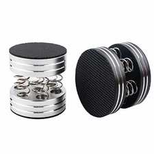 Silver Hi-Fi Speaker Turntable Isolation Stand Feet Spring Shock Absorber Pads