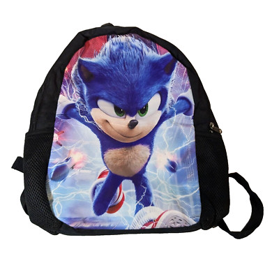 Sonic The Hedgehog Backpack Kids School Kindergarten Soft Padded Cartoon Daypack