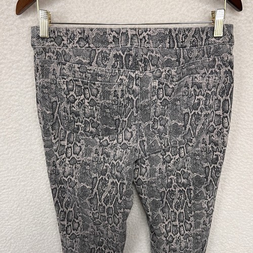 Spanx Snake Print Jean-ish Leggings Women’s Large Taupe Pull On 20018R - Picture 12 of 13