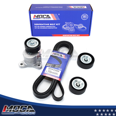 Serpentine Belt Component Kit for for Dodge Caliber Journey Jeep Compass 2.0 2.4