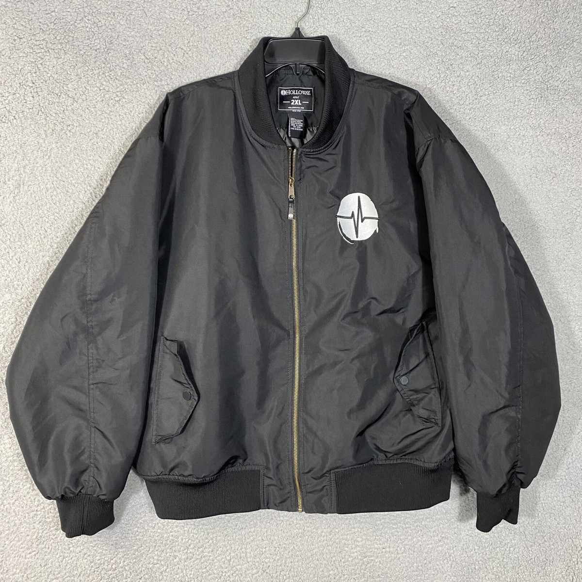 Holloway Black Zip Up Jacket 100% Polyester 2XL | eBay
