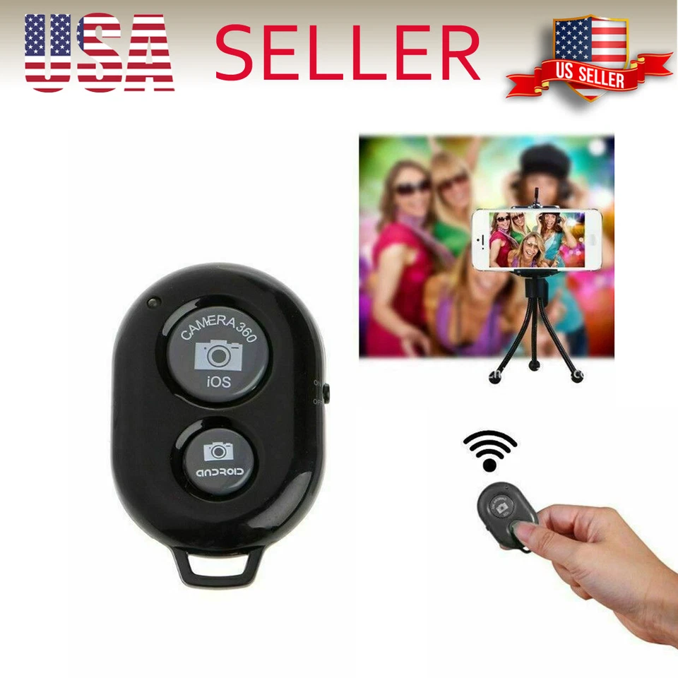 Obturador de cámara inalámbrico Bluetooth control remoto para teléfonos inteligentes iPhone Android Foto 3 de 4