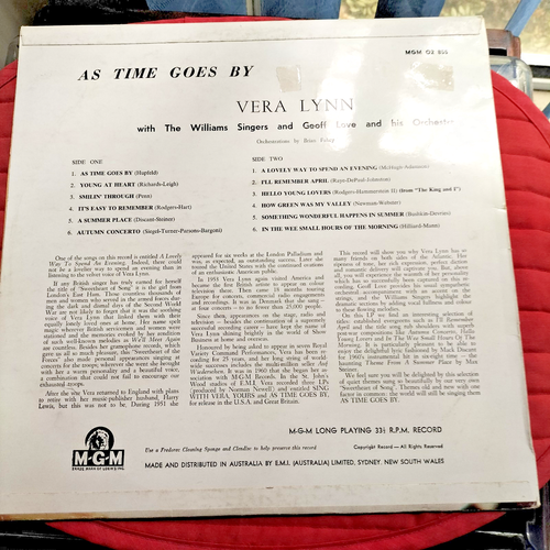 Vera Lynn. As Time Goes By. MGM, 1961 - Picture 15 of 21