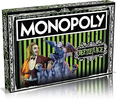 Winning Moves Beetlejuice Monopoly Board Game, Buy Adam Maitland, Lydia Deetz, P