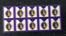 (10) USPS Forever Stamps - 2019 Purple Heart - Postage For First Class Mail