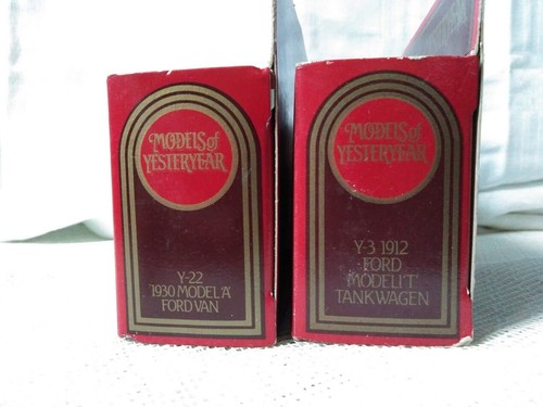 Matchbox Models of Yesteryear Diecast Model Y-3 and Y-22 Model A - Model T Ford - Picture 16 of 18